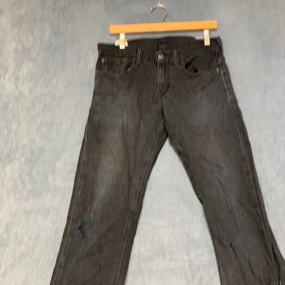 Levi's 511 Slim Fit Skinny Jeans Mens 31x32 Black Denim Dark Wash Everyday Wear